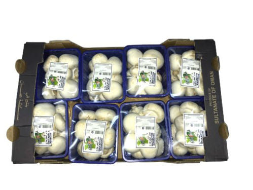 White Mushrooms Box. 2 KG