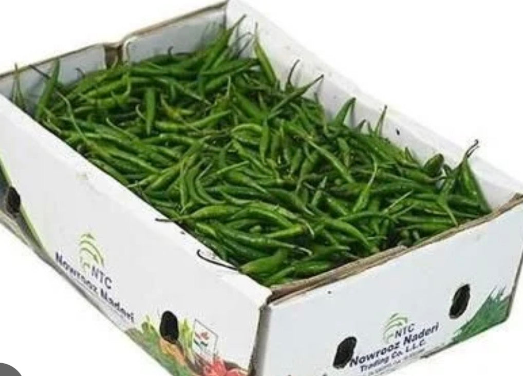Chilli green 4 kg box   Indian 🇮🇳